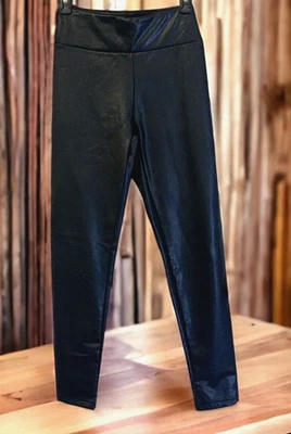 No Boundaries Women Faux Leather Pants Juniors Size 3-5 Black - Image 1 of 4