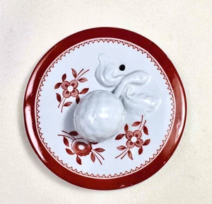 Spode Teapot Round Lid only Porcelain Gloucester Red - Picture 1 of 4
