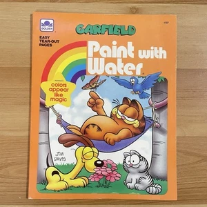 Vintage Garfield Paint with Water 1988 Golden Books New Old Stock - Picture 1 of 15