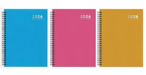2026 A5 Week To View Diary Organiser Spiral Bound Hardback Planner Journal - Picture 1 of 9