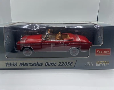 1:18 MERCEDES-BENZ  220 SE 1958 Red Sun Star #3563 - Image 1 of 4