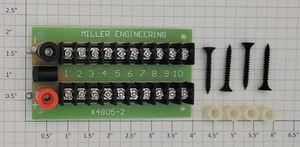 Miller Engineering 4805-2 10 Terminal Power Distribution Board Kit w/Hardware - Picture 1 of 2