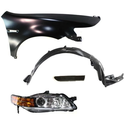 Kit de faros delanteros derechos para Acura TL 2007-2008 4 piezas Foto 1 de 4