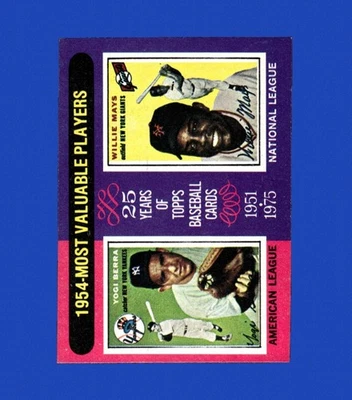 1975 Topps Mini Set-Break #192 1954 MVP's NM-MT OR BETTER *GMCARDS* - Image 1 of 2