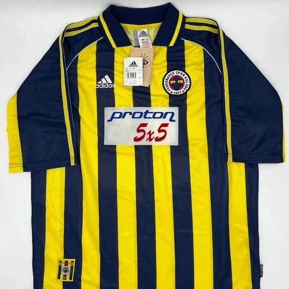 Nueva Camiseta de Fútbol Fenerbahce 1999/2000 Casa ORIGINAL Adidas De Colección Rara (L) Foto 1 de 4