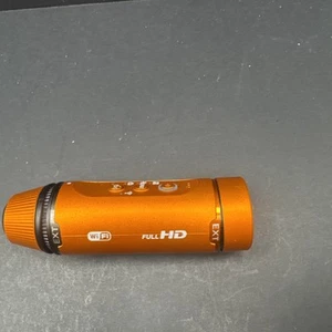 Cámara portátil Panasonic HX-A1M naranja probada funcionando - Imagen 1 de 4