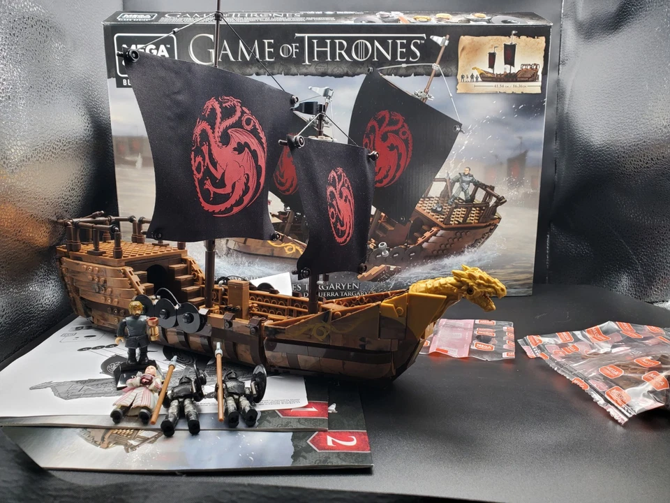 Mega construx Game of Thrones Targaryen Warship GPB29 READ DESCRIPTION - Image 1 of 4