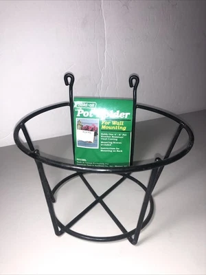 Amer Tac HOLD ALL Wall Mounted Hanging 4-6” Planter Pots Basket 5015BL Black NOS - Image 1 of 3