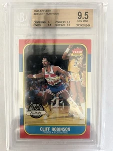 1986-87 Fleer Basketball BGS 9.5 Cliff Robinson Pop 50 RARE🔥 - Picture 1 of 1