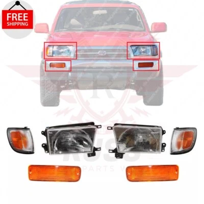 New Front Headlight Corner Light Turn Signal Light Fits 1996-1998 Toyota 4Runner Foto 1 de 4