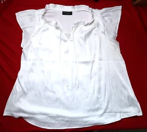 Lane Bryant weiß Freizeit oder Arbeit Kordelzug Bluse Größe 18/20 - Bild 1 von 8