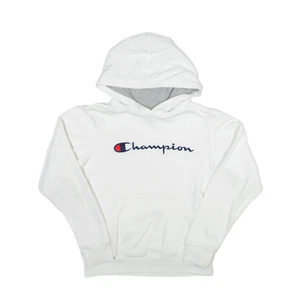 CHAMPION Hoodie White Pullover Boys L - Picture 1 of 6
