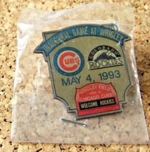 1993 inaugural Game at Wrigley Chicago Cubs Colorado Rockies Field - Picture 1 of 6