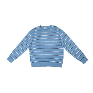 Suéter Calvin Klein Para Hombre Supima Algodón Mini Rayas Logo Multi Talla XL 4927 - Imagen 1 de 2