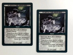 Pushing the Envelope (2) Battletech CCG Unlimited Mission - Picture 1 of 2