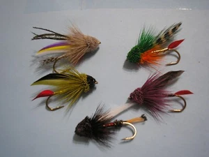 Muddler Fly Assortment #8 One of each model ( 5 - Pack ) - Photo 1 sur 1