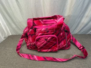 Lug Propeller Bright Pink Stripes Gym Weekend Windel Reisetasche TOP - Bild 1 von 12
