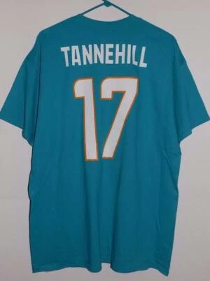 Miami Dolphins t shirt xl Ryan Tannehill name and number aqua NWT - Image 1 of 4