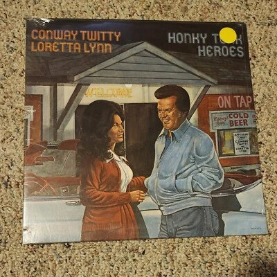 NEW Conway Twitty & Loretta Lynn Honky Tonk Heroes Sealed LP Album 1978 MCA2372 - Image 1 of 4