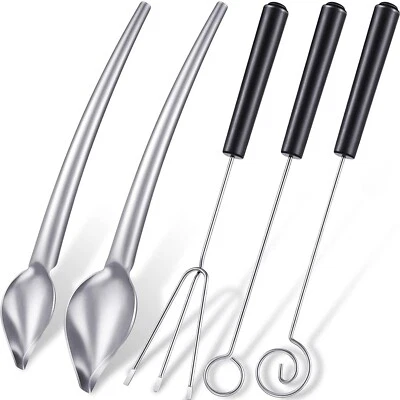 Chef Plating Kit Sauce Spoon Chocolate Fork Kitchen Baking Dessert Tools Set - Image 1 of 4