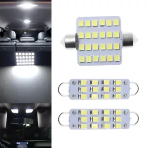 3pcs LED Interior Map Dome Lights Lamp Hyper White SMD Chip Bulb Universal - Picture 1 of 12