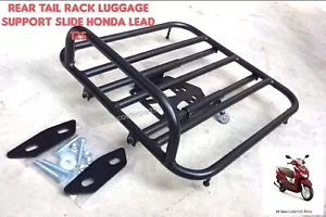 Rear Luggage Black Rack Steel Support slide part for Honda Lead 125 - Picture 1 of 7