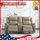 Luxurious 2-Seater Reclining Sofa Loveseat Durable PU Leather