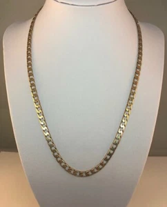 9ct Gold Curb Chain Length 18" 4mm Wide 16.5gms NEW - Picture 1 of 5