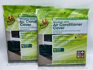 Set-2 DUCK Window Unit Air Conditioner Cover Securing Strap 27x18x25"Reusable AC - Picture 1 of 7