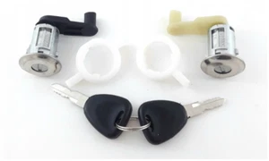 2 CILINDRI CHIUSURA SERRATURA PORTA PER RENAULT CLIO II (98-05) SET NUOVO! - Foto 1 di 3