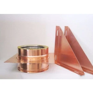 KIT FISSAGGIO PER CANNA FUMARIA RAME DOPPIAPARETE DIAM INT 100 / EST. 150 - Foto 1 di 1