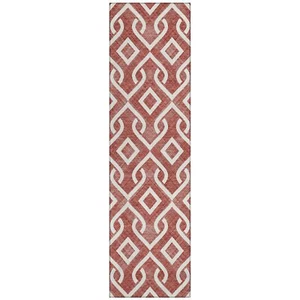 Addison Rugs Chantille ACN621 Burgundy 2'3" x 7'6" Indoor Outdoor Hallway Runner - Picture 1 of 5