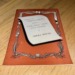 1951 CHICAGO OPERA COMPANY Program - THE NEW YORK CITY OPERA - Imagen 1 de 19