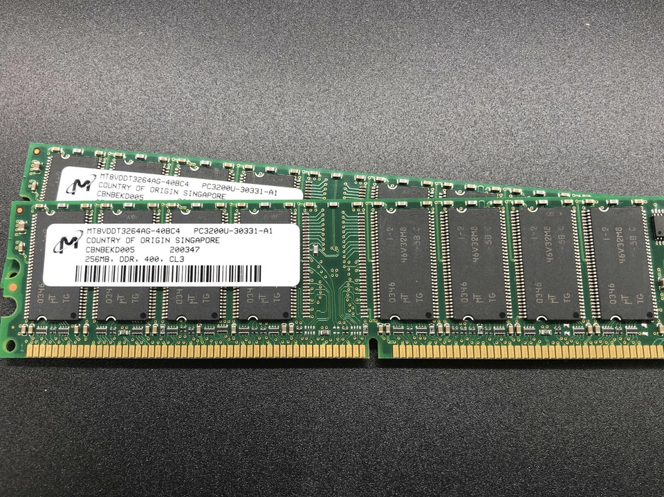 512MB Kit - 2x 256MB DDR PC3200U Memory RAM Module - Image 1 of 1