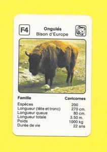 Karte Nr. F4 - Huftiere - Bison Europas - Bild 1 von 2