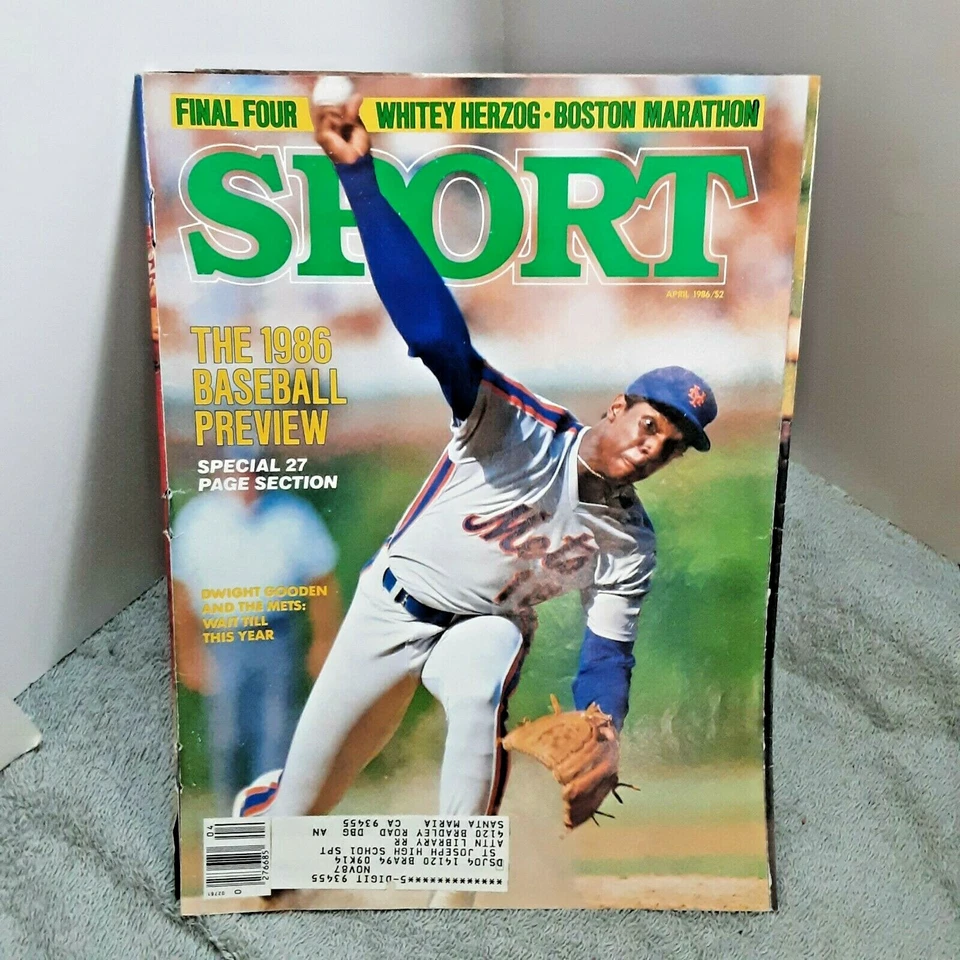 Sport Magazine April 1986 Dwight Gooden Mets GOOD - Image 1 of 1