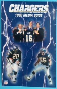 SAN DIEGO CHARGERS NFL FOOTBALL MEDIA GUIDE - 1998 - NEAR MINT - Picture 1 of 2