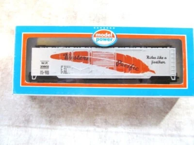 Model Power #9031 HO 1/87 Western Pacific 50 ft Combo Boxcar  WP 20802  NEW !!! - Image 1 of 4
