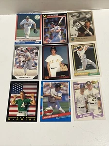 MARK MCGWIRE Baseball Card Lot of 9 cards Oakland Athletics Cardinals 4 - Picture 1 of 19