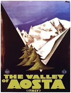 9829.Decoration Poster.Home wall interior design.Room art.Aosta Valley Ski decor - Picture 1 of 1
