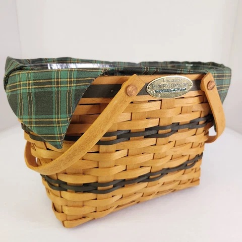 Longaberger 1997 Traditions Fellowship Basket Set+Box+Prot+Liner-3rd Edition VTG Cover