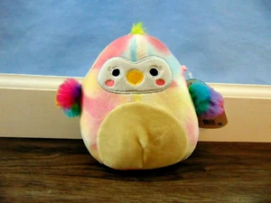 Squishmallows 5" CARMELLA Toucan 🦜NEW tie dye kellytoy💓💗💟 - Picture 1 of 4