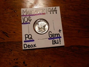1944 Mercury Dime Gem BU+ SUPERB!!! PQ!!!!! EYE APPEAL+++++++ - Picture 1 of 5