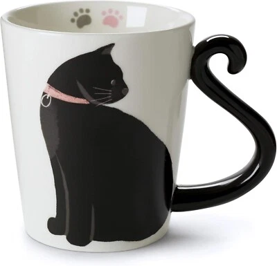 Taza de café o tazas de té de cerámica blanca VOTUM: tazas de café con forma de animal con... Foto 1 de 4
