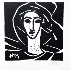 Linocut Matisse signed hand printed c1950 from original block with COA - Picture 1 of 9