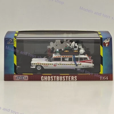 YS 1/64 Cadillac Ghostbusters ECTO-1A Diecast Model Car Miniature Collection - Image 1 of 4