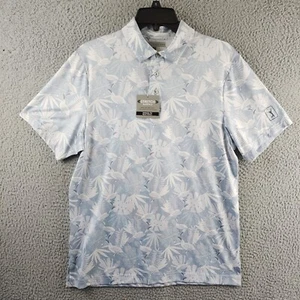 PGA TOUR Short Sleeves Tropical Print Polo Shirt Men's Small Tradewinds Pullover - Picture 1 of 15