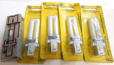 GENERAL ELECTRIC, STANDARD COMPACT FLUORESCENT, F5BX/827/SPX27, LOT OF 5 - Image 1 of 3