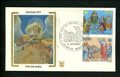 Postal History Vatican City FDC #C73-C74 UN World Communications Year Zaso 1983 - Image 1 of 2