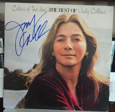 Judy Collins signed -Colors Of The Day-The Best Of Judy Collins" 1972 w/CoA - Image 1 of 3